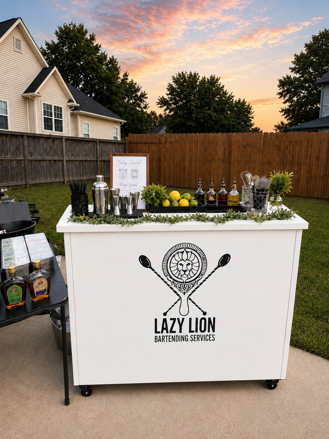 The Lazy Lion Onsite Bar Setup